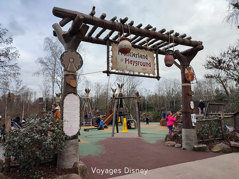 Disneyland Paris, parc Disneyland, aire de jeux Frontierland Playground
